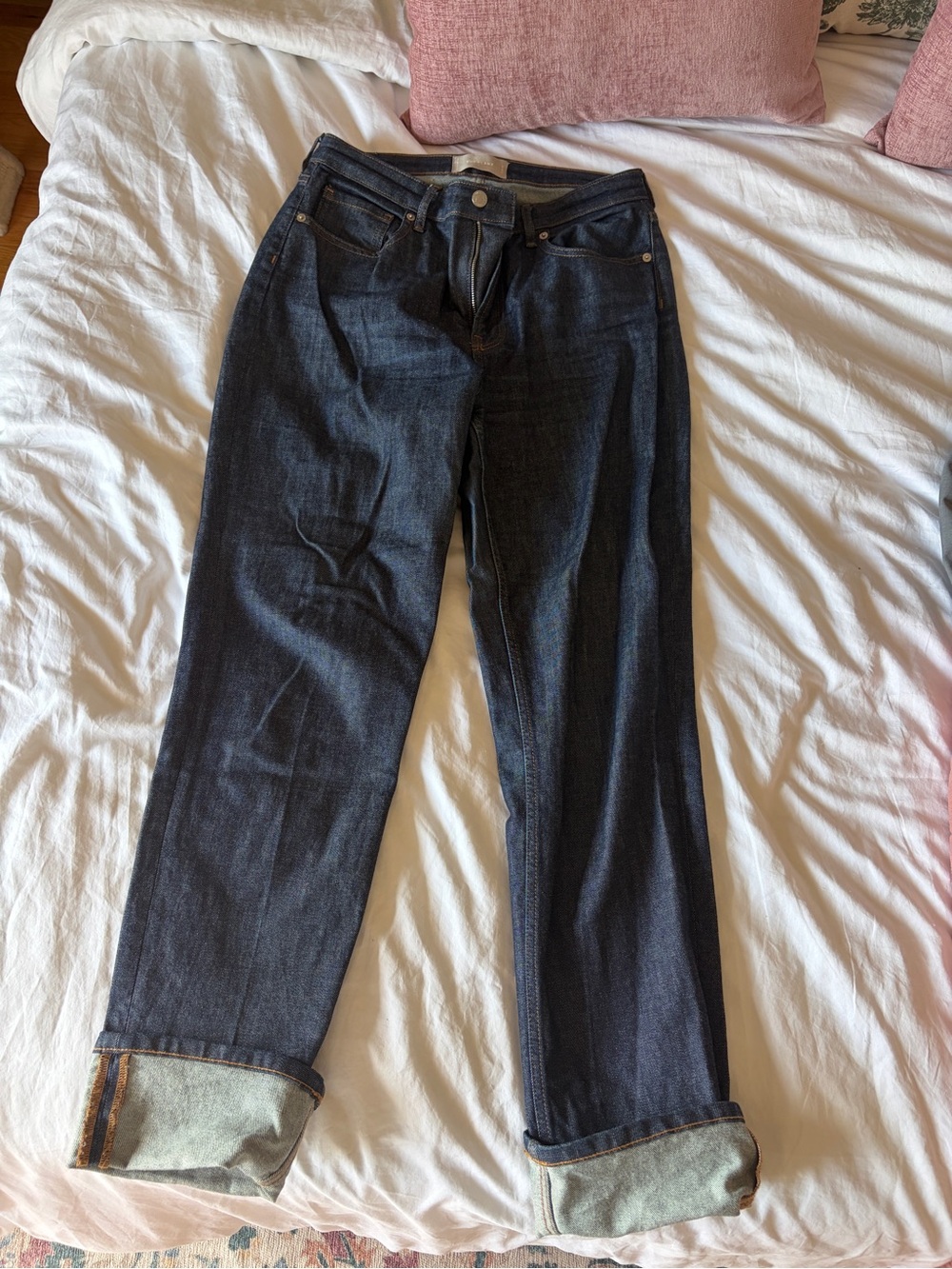 Everlane Dark Indigo Straight-Leg Jeans
